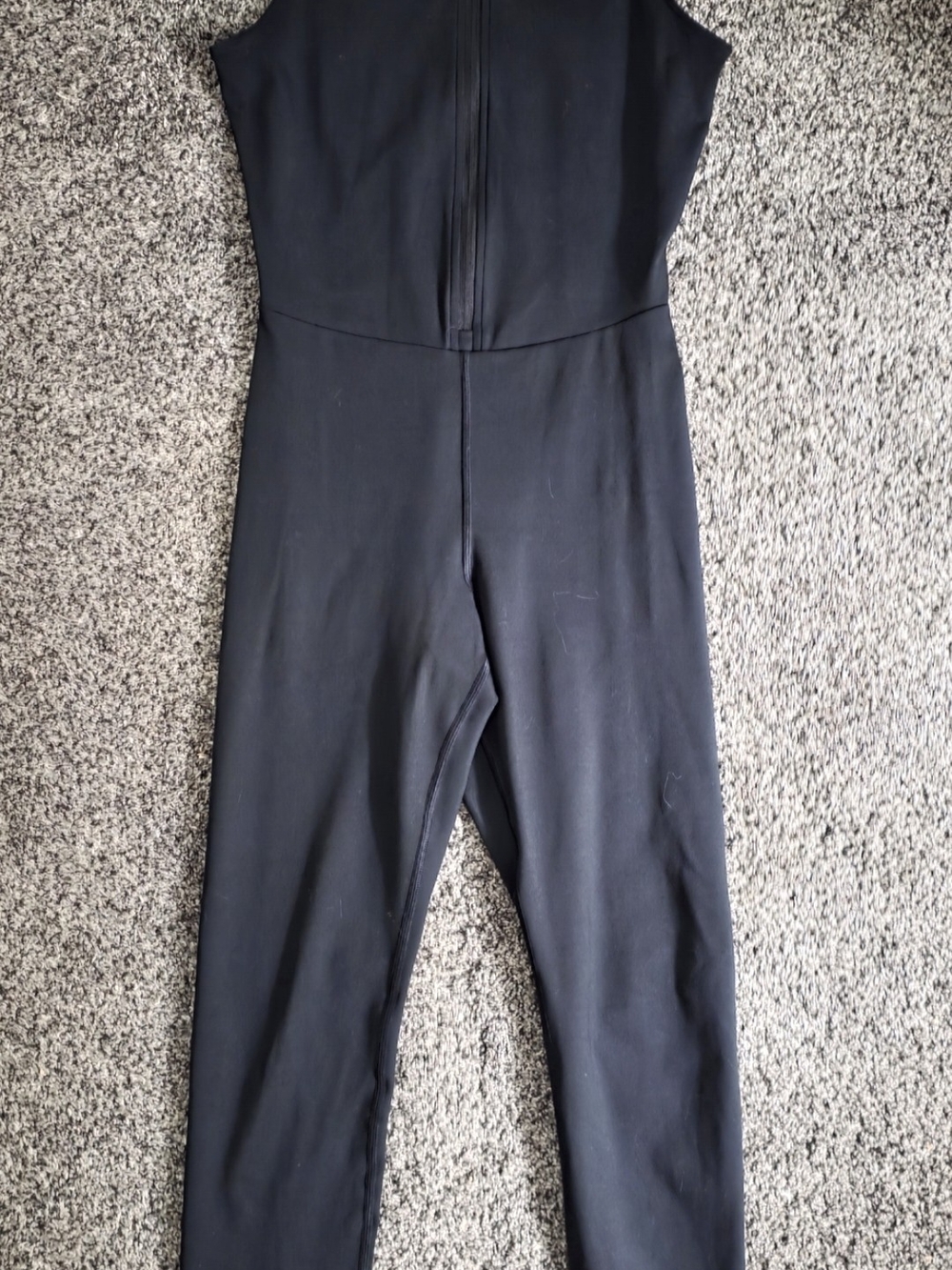 GapFit Power Half-Zip Exercise Jumpsuit Black Small